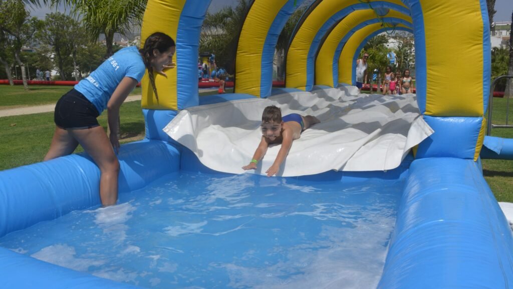 Tobogan de agua para fiestas